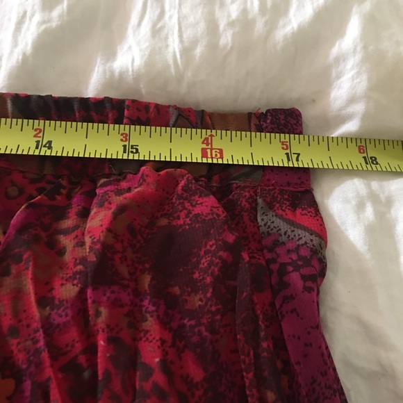 Coldwater Creek Paisley Print Red Skirt PL - Picture 4 of 6